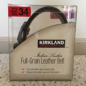 Men’s full-grain leather belt 34